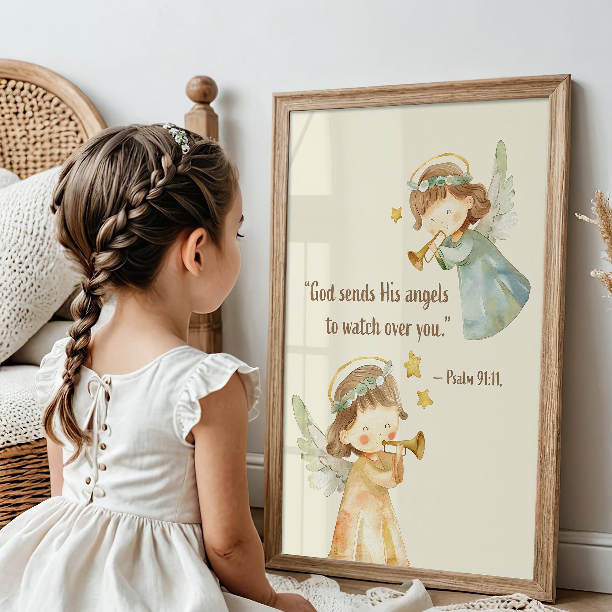 Religious Scripture Nursery Wall Art – Set of 3