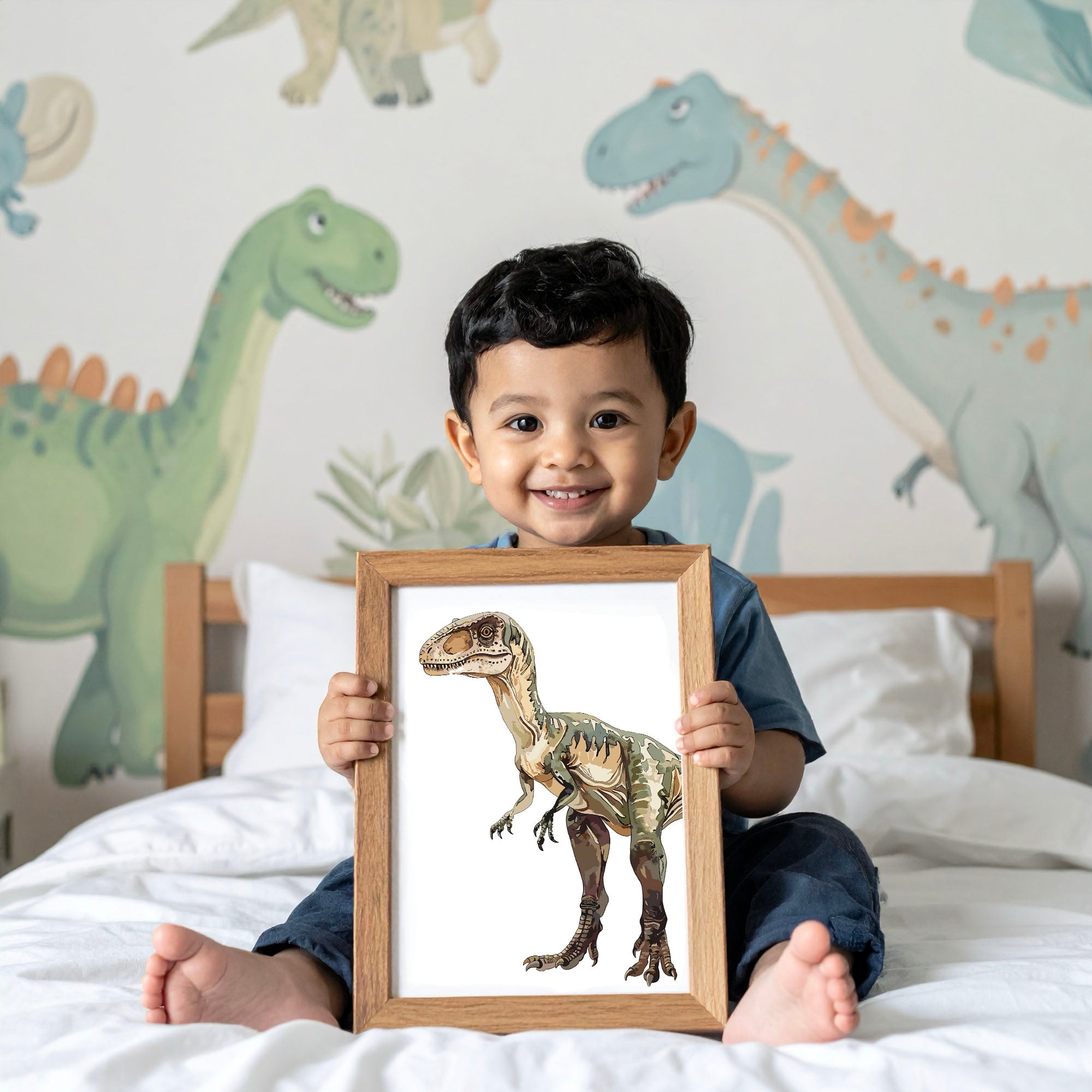 Velociraptor – Dinosaur Nursery Wall Art
