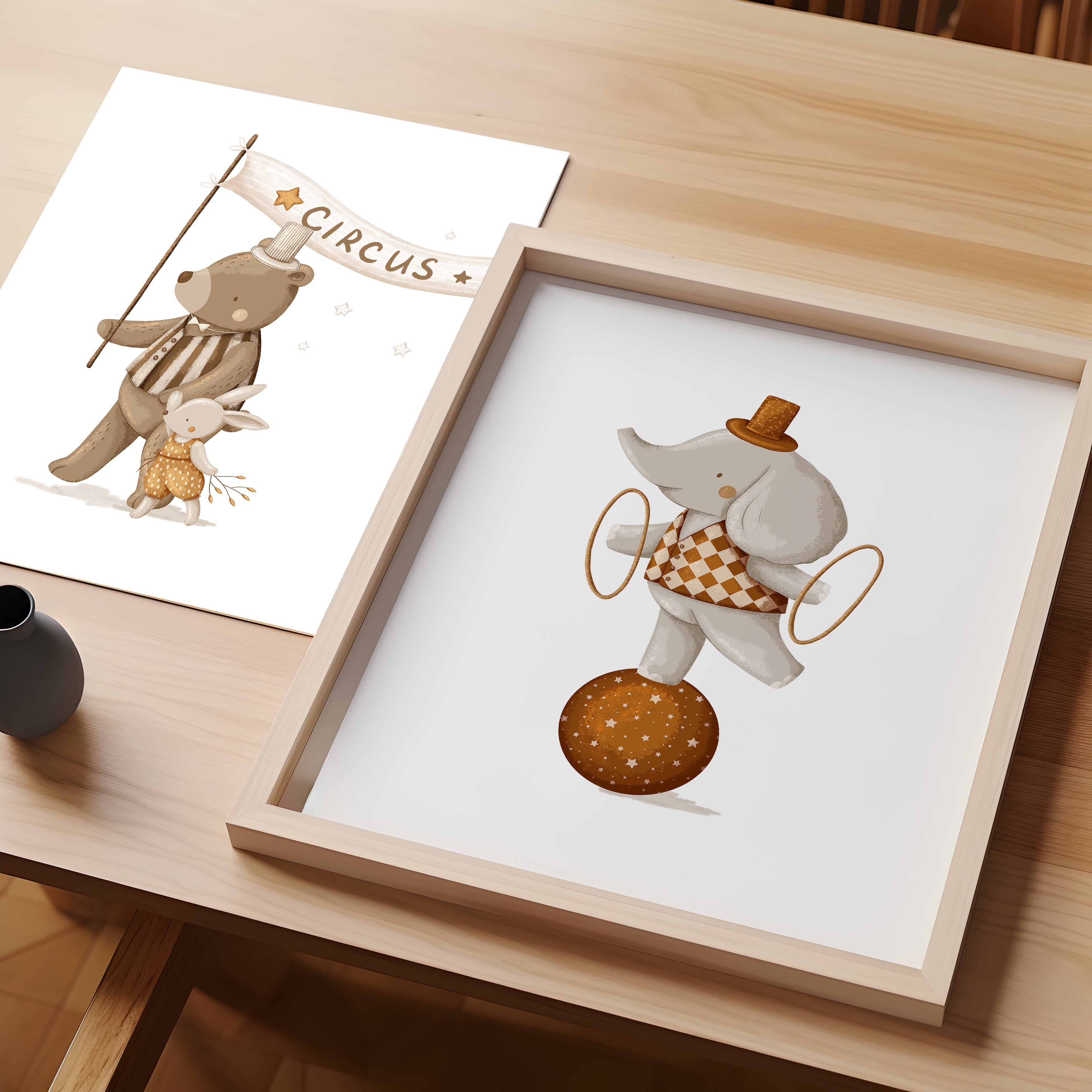 Circus Whimsical Animals Wall Art – Set of 6