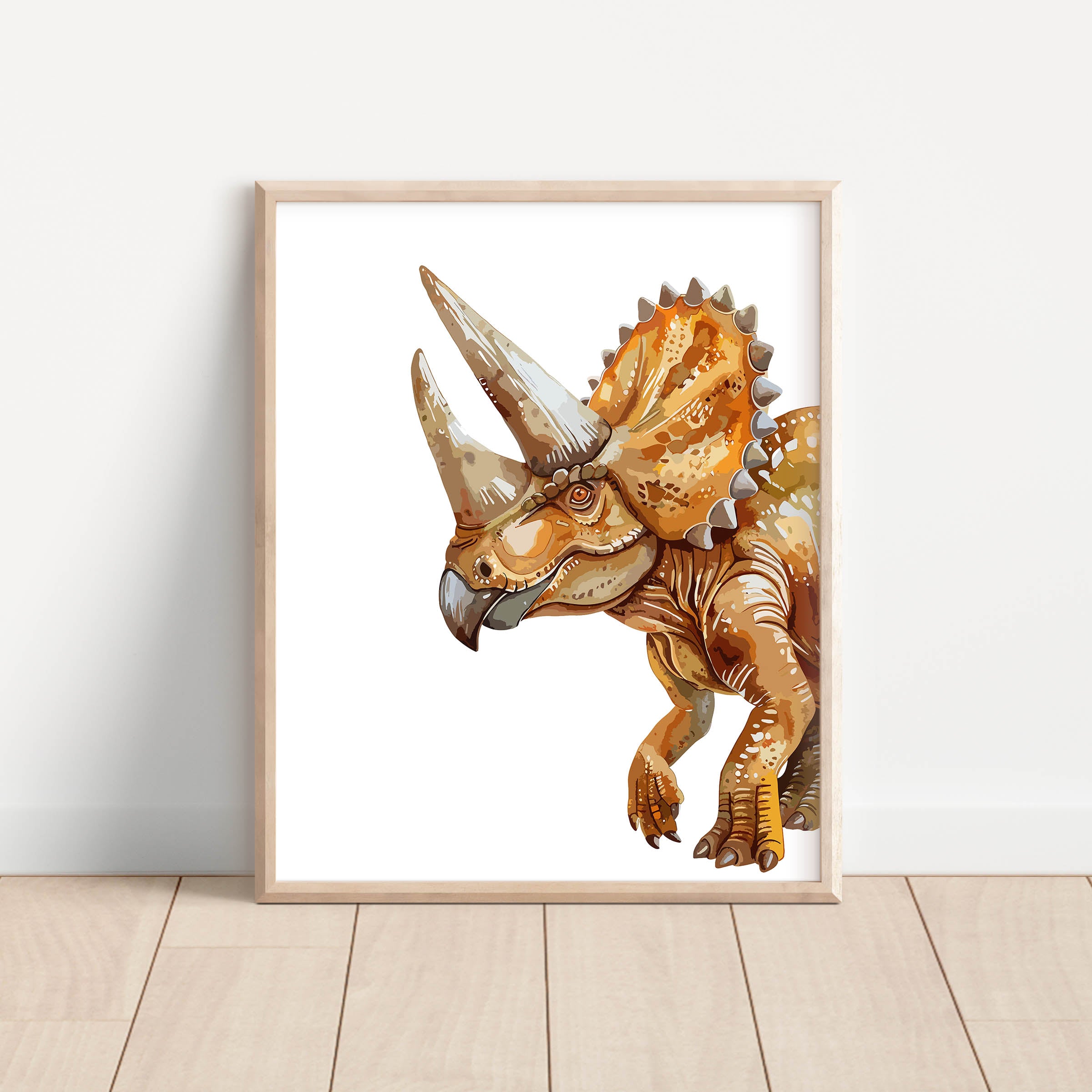 Triceratops – Dinosaur Nursery Wall Art