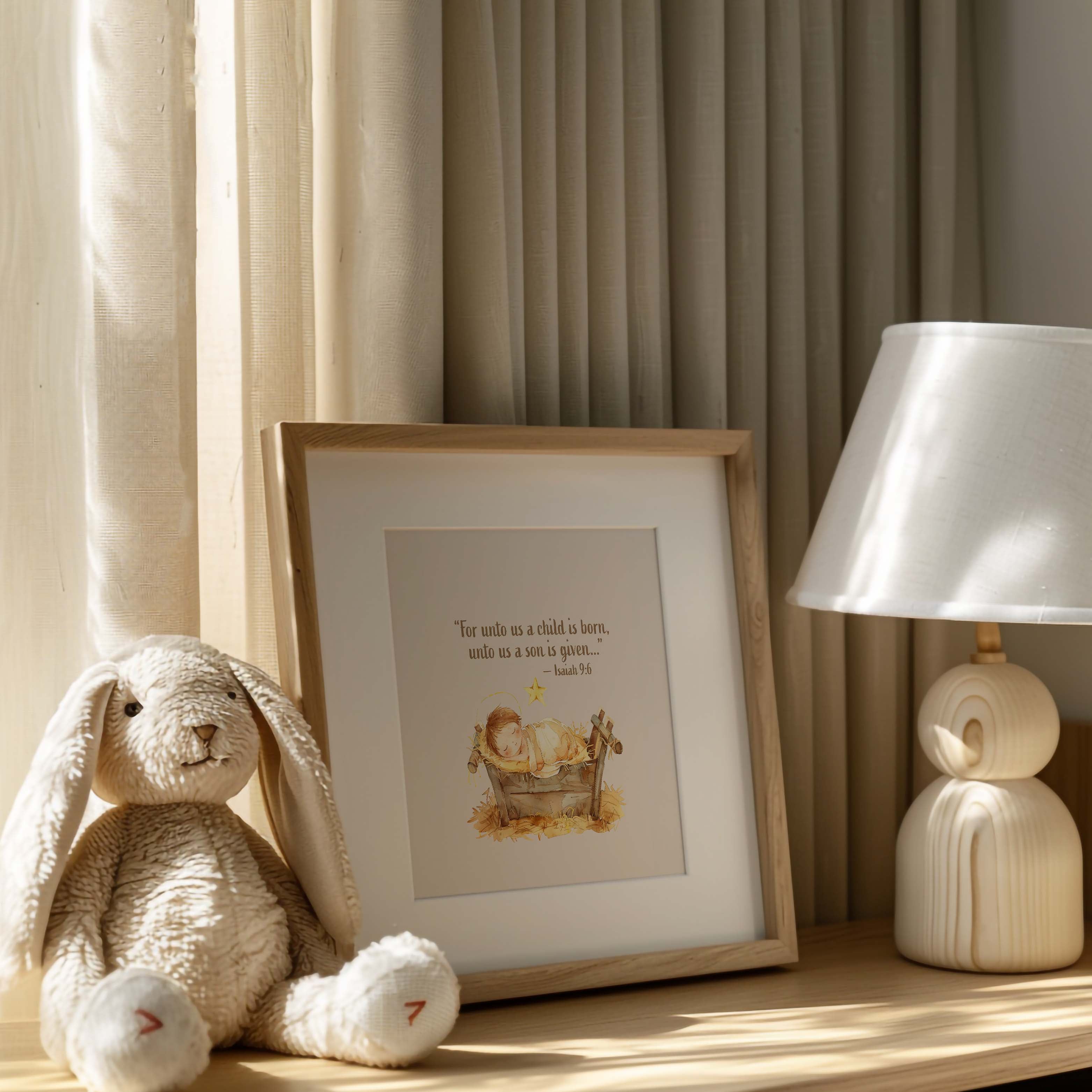 Religious Scripture Nursery Wall Art – Isaiah 9:6