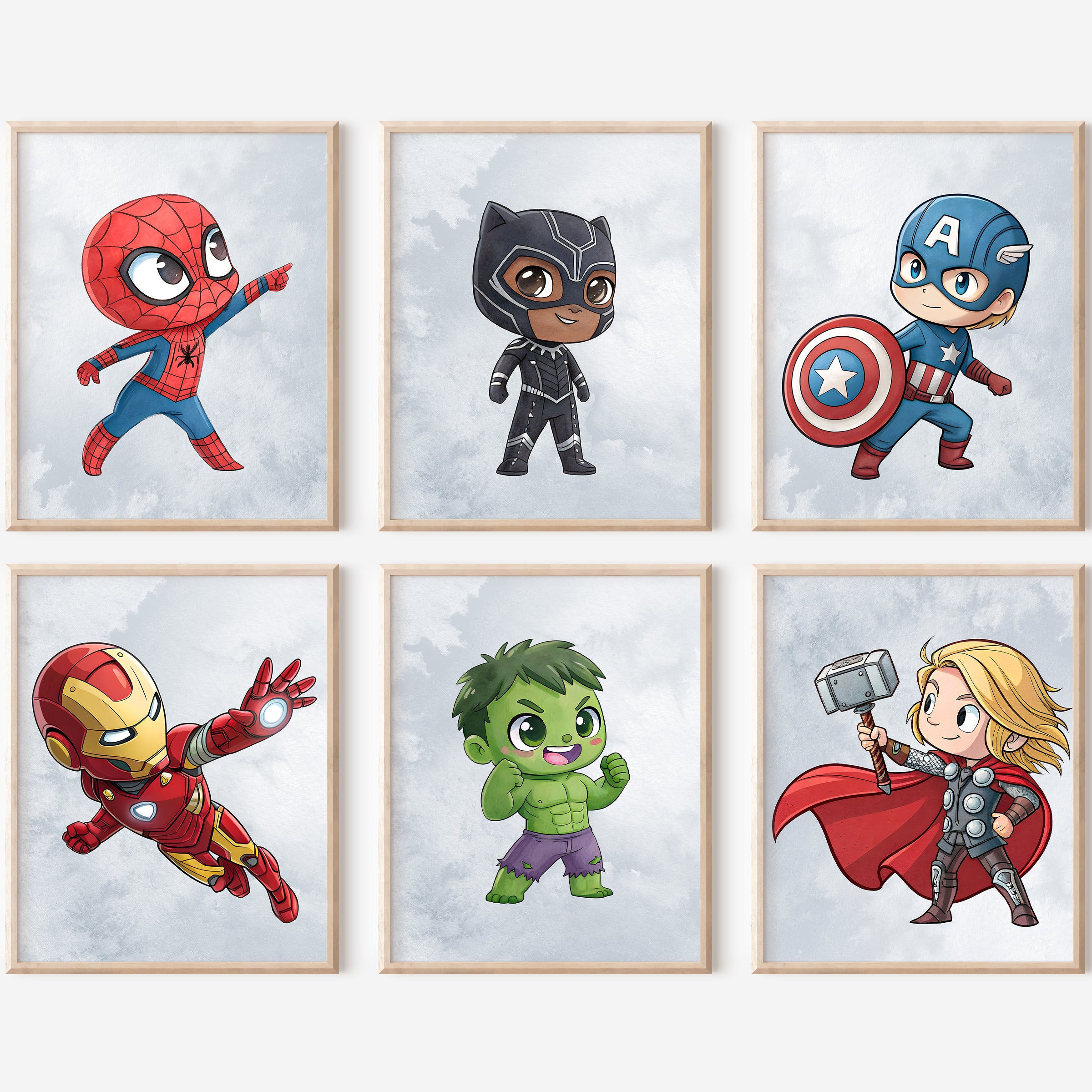 Superhero Favorites Wall Art - Set of 6