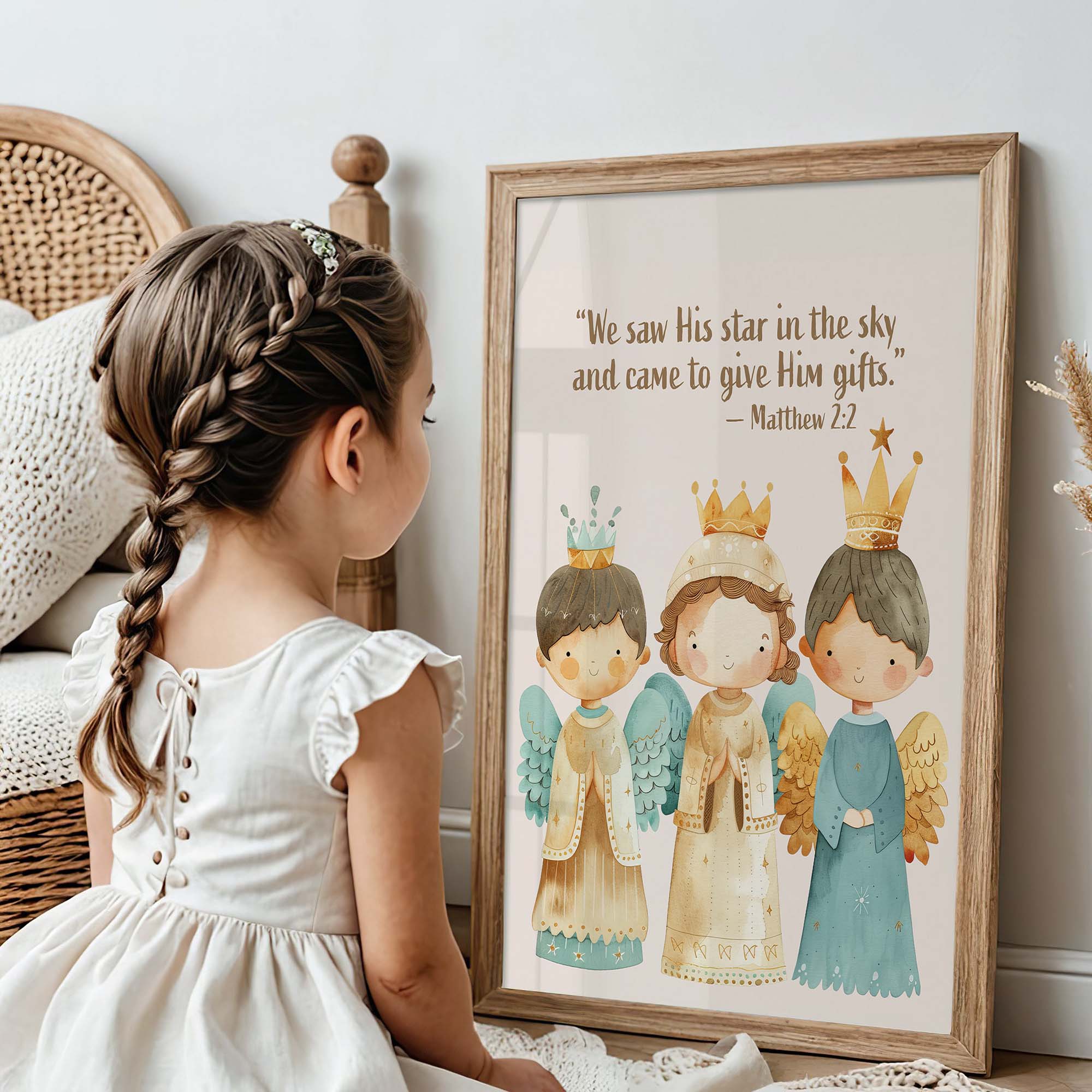 Religious Scripture Nursery Wall Art – Matthew 2:2
