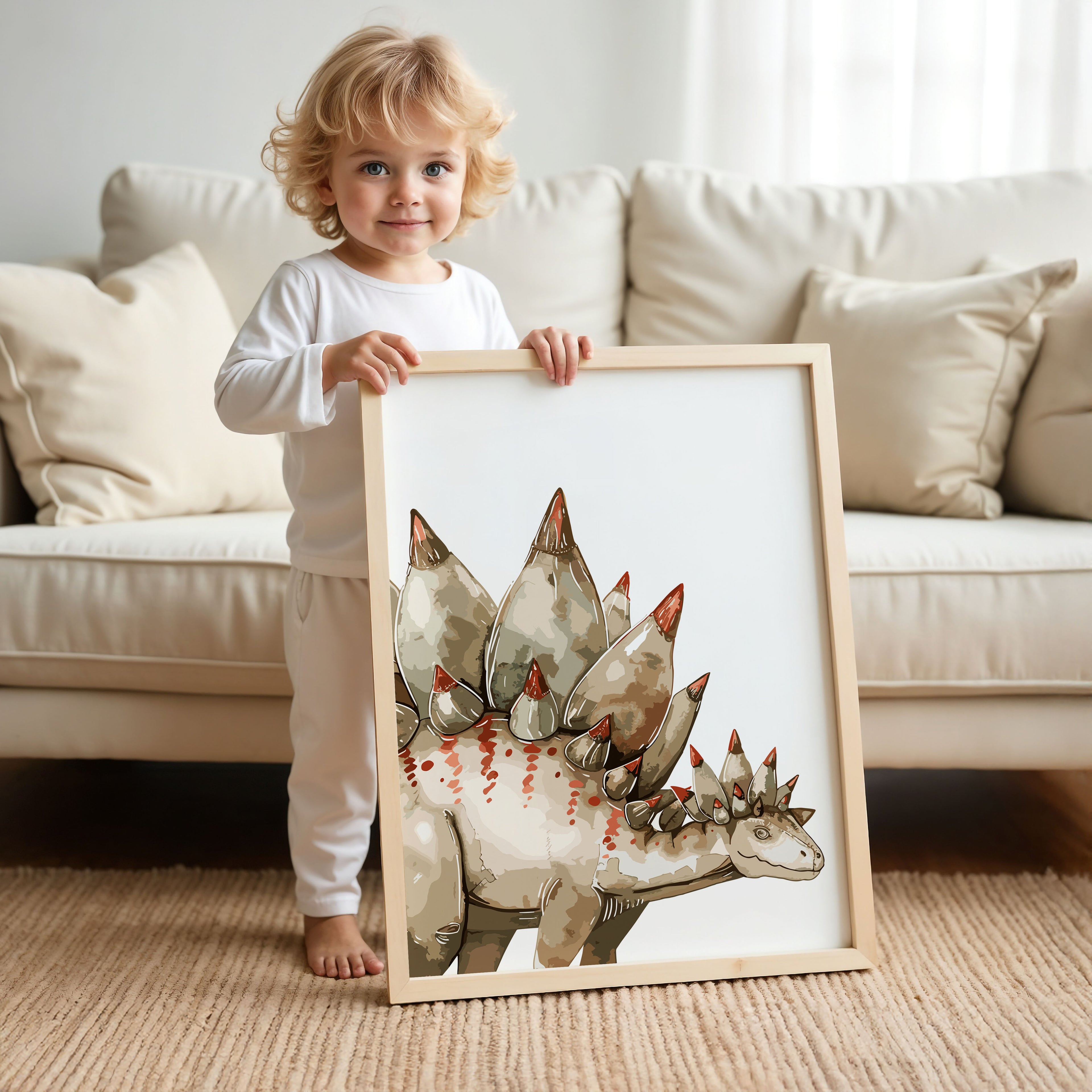 Stegosaurus – Dinosaur Nursery Wall Art