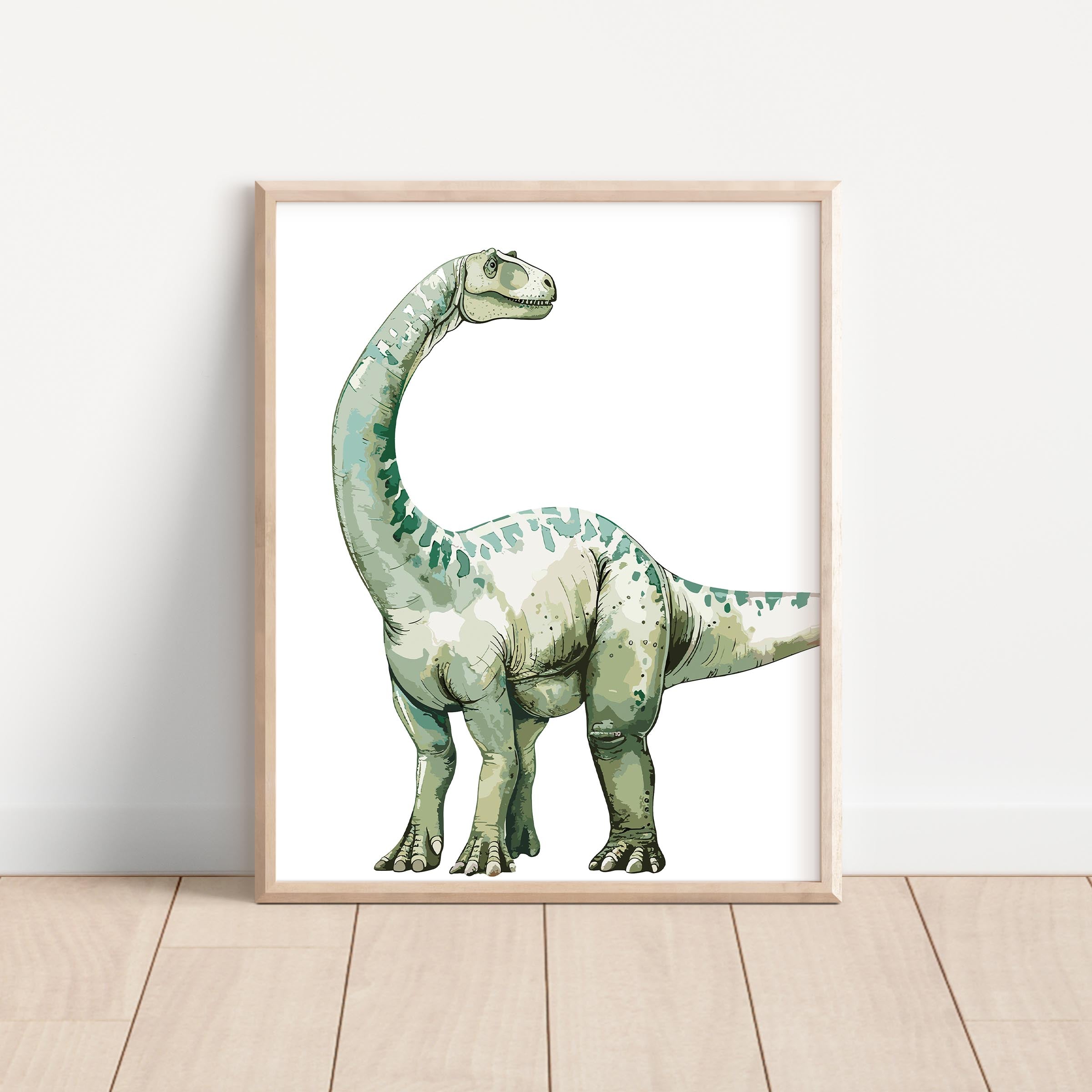 Brachiosaurus – Dinosaur Nursery Wall Art