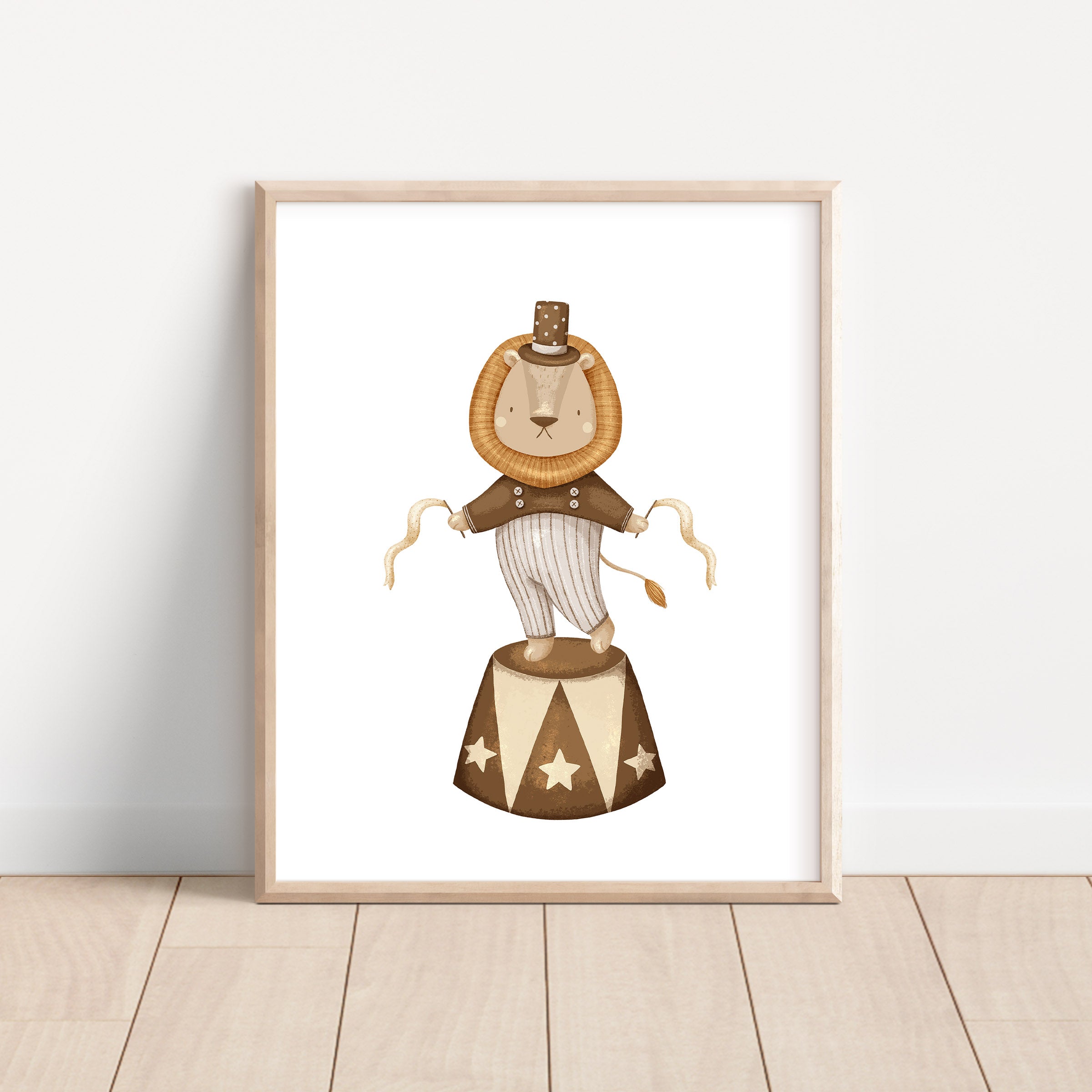 Circus Whimsical Animals Wall Art – Set of 6