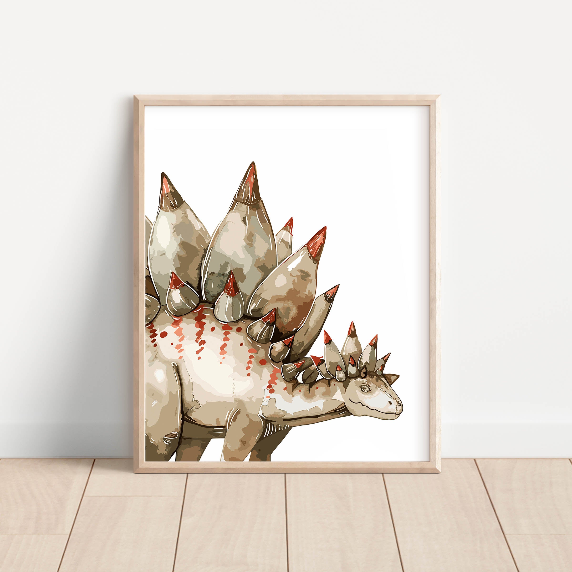 Stegosaurus – Dinosaur Nursery Wall Art