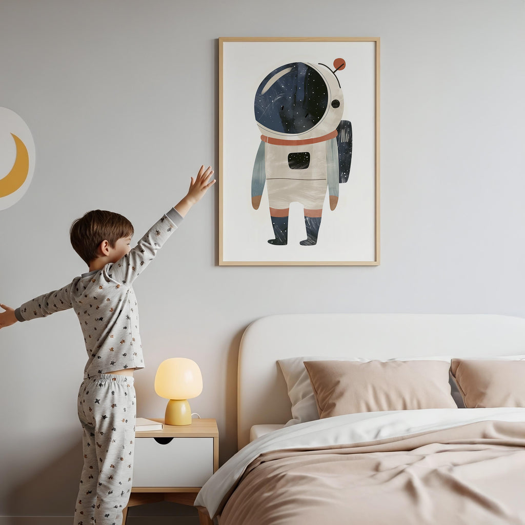 Astronaut Adventure Wall Art – Single Print (Unframed)