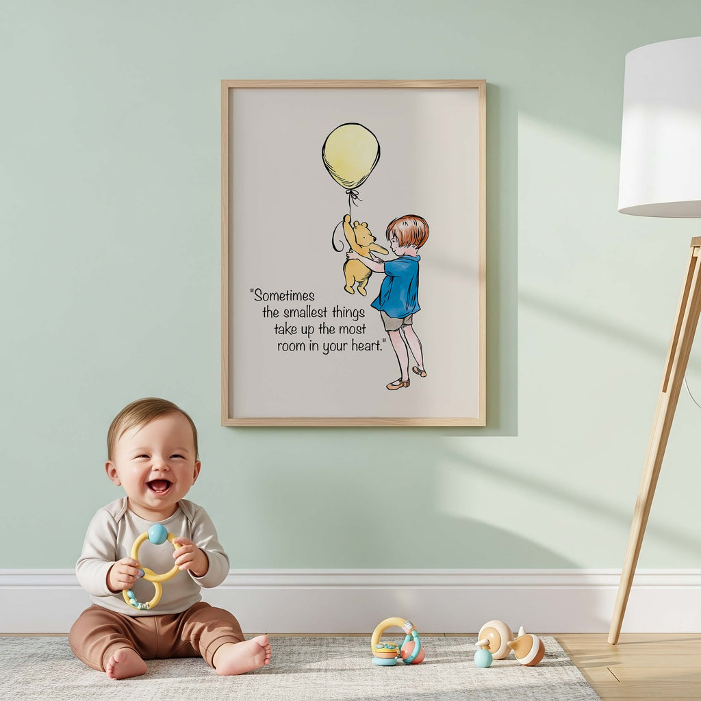 Classic Bear “Smallest Things Take Up the Most Room” Print (Unframed)