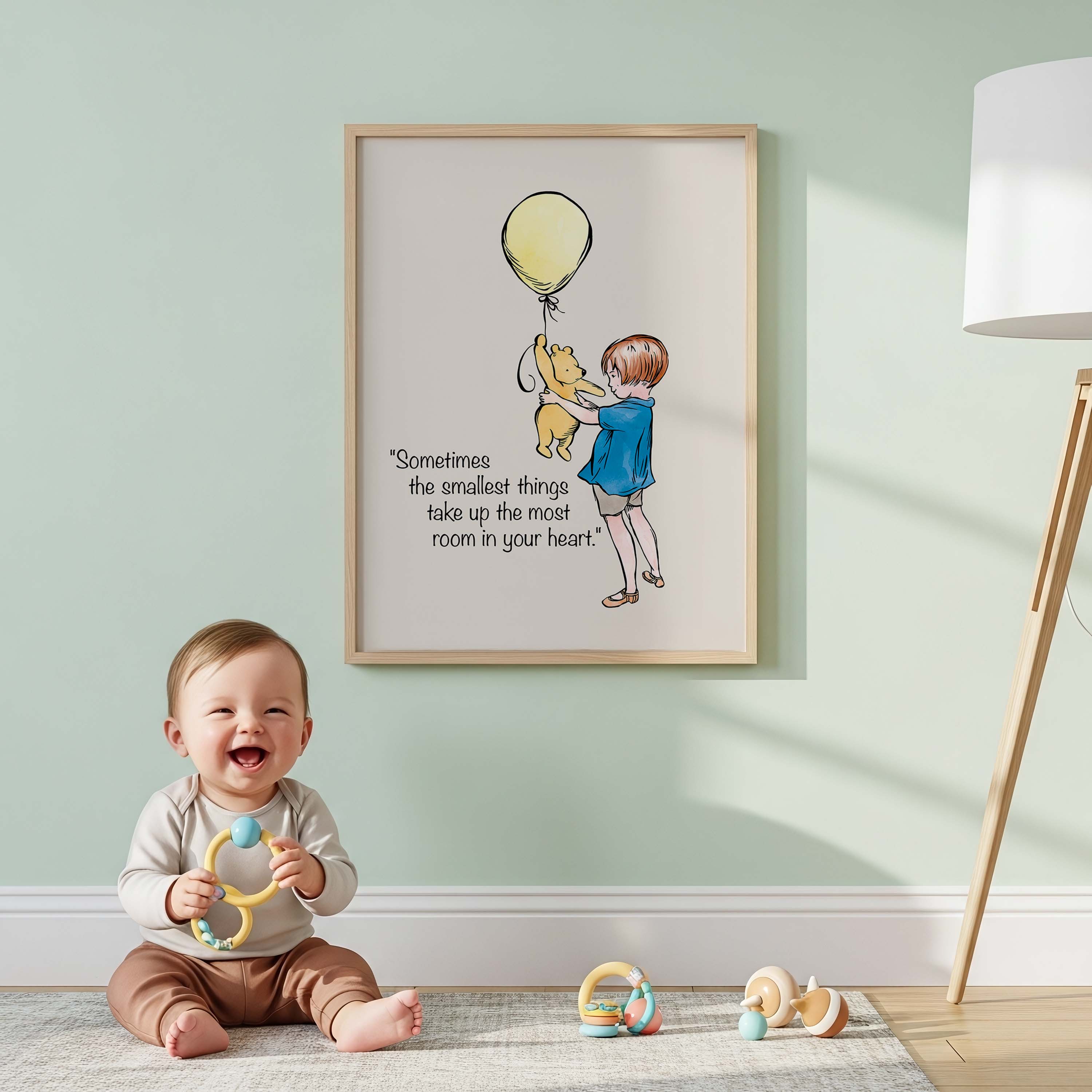 Classic Bear “Smallest Things Take Up the Most Room” Print (Unframed)