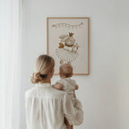 Rabbit with Magic Wand – Whimsical Woodland Wall Art