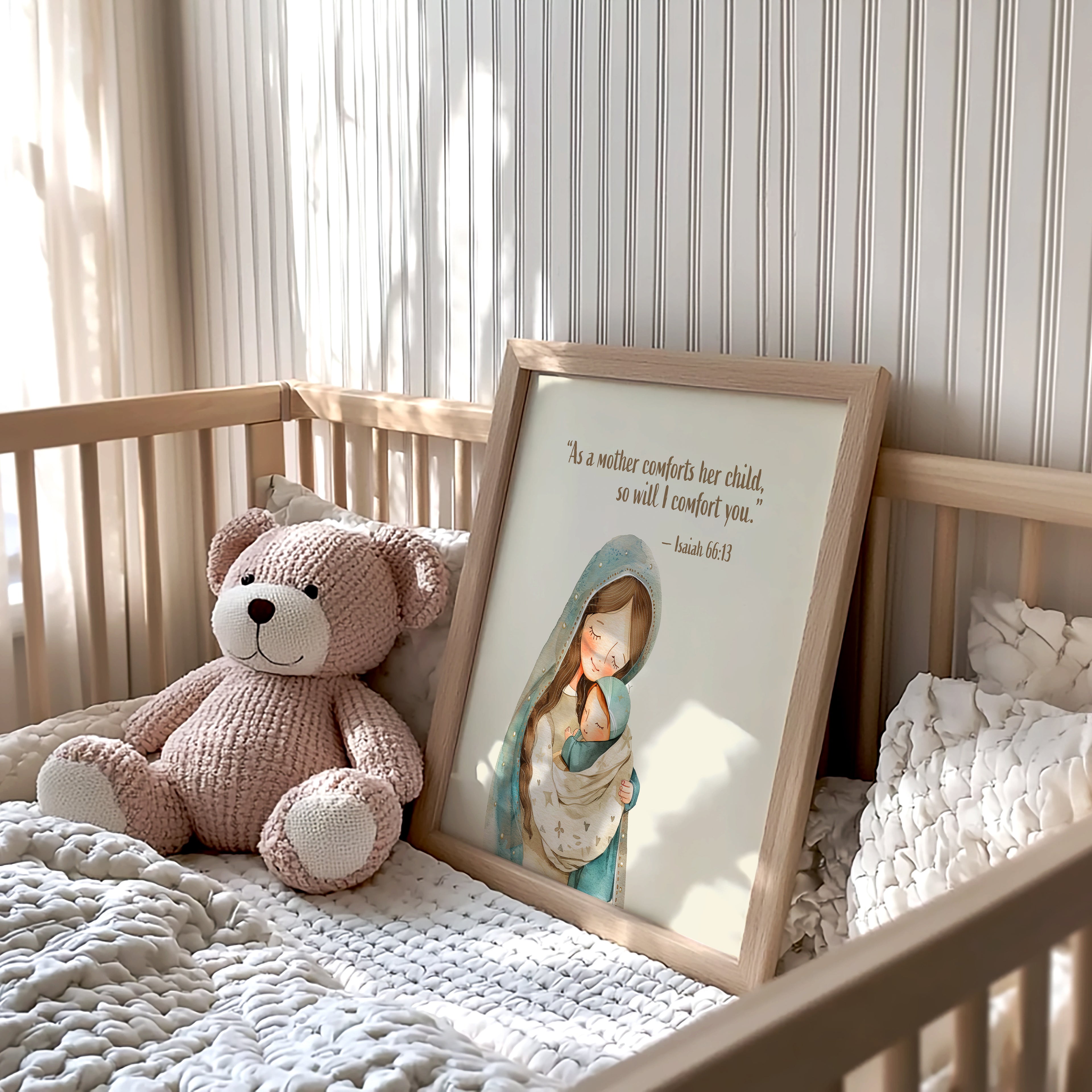 Religious Scripture Nursery Wall Art – Set of 3