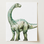Brachiosaurus – Dinosaur Nursery Wall Art Print (Unframed)
