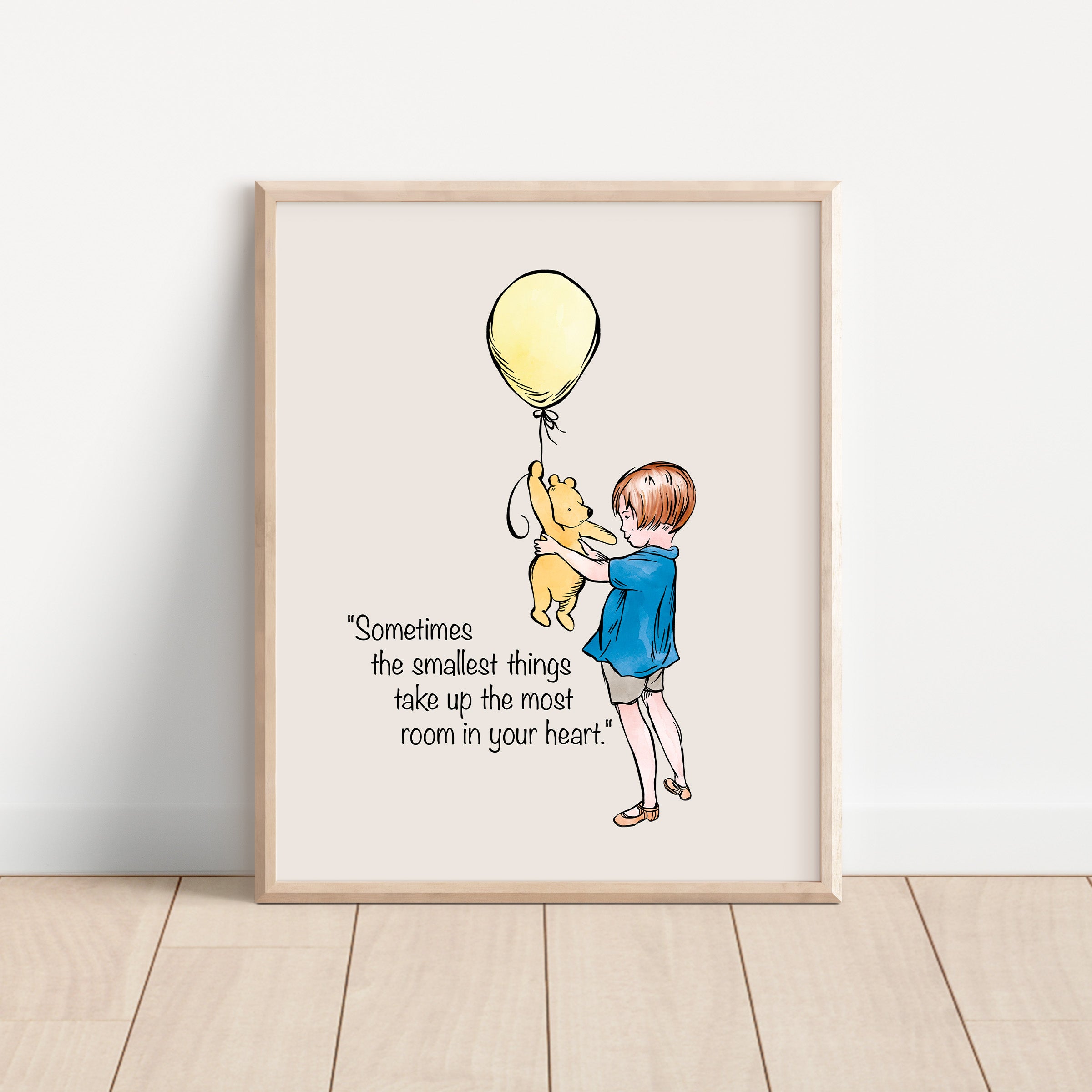 Classic Bear “Smallest Things Take Up the Most Room” Print (Unframed)