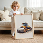 Construction Trucks Nursery Wall Art Set of 6