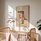 Cozy Alligator Wall Art Print