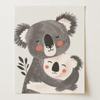 Cozy Koala Hug Wall Art Print (Unframed)