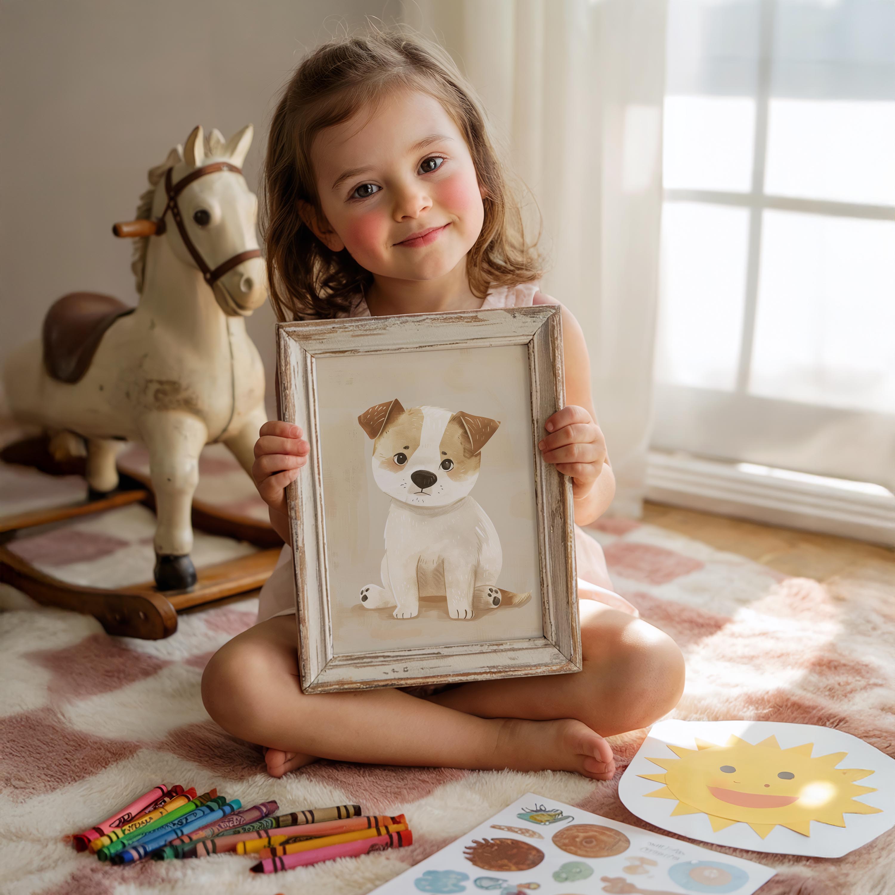 Cute Puppy Wall Art Print