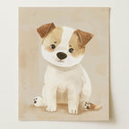 Cute Puppy Wall Art Print (Unframed)