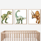 Dinosaur Nursery Wall Art – Set of 3