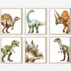 Dinosaur Nursery Wall Art – Set of 6