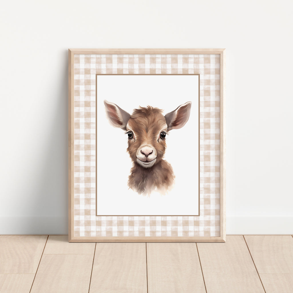 Vintage Farm Animal Wall Art – Set of 6