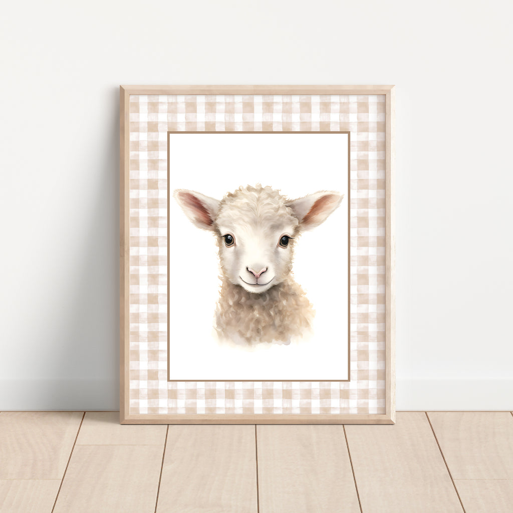 Vintage Farm Animal Wall Art – Set of 6