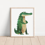 Friendly Alligator Wall Art Print