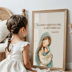 Religious Scripture Nursery Wall Art – Isaiah 66:13