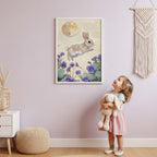 Leaping Bunny Wall Art Print
