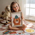 Lion with Beanie Wall Art