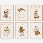Whimsical Woodland Magic Wall Art – Set of 6
