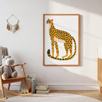 Minimalist Cheetah Wall Art Print