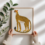 Minimalist Cheetah Wall Art Print