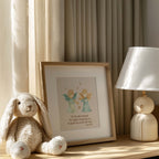 Religious Scripture Nursery Wall Art – Psalm 91:11