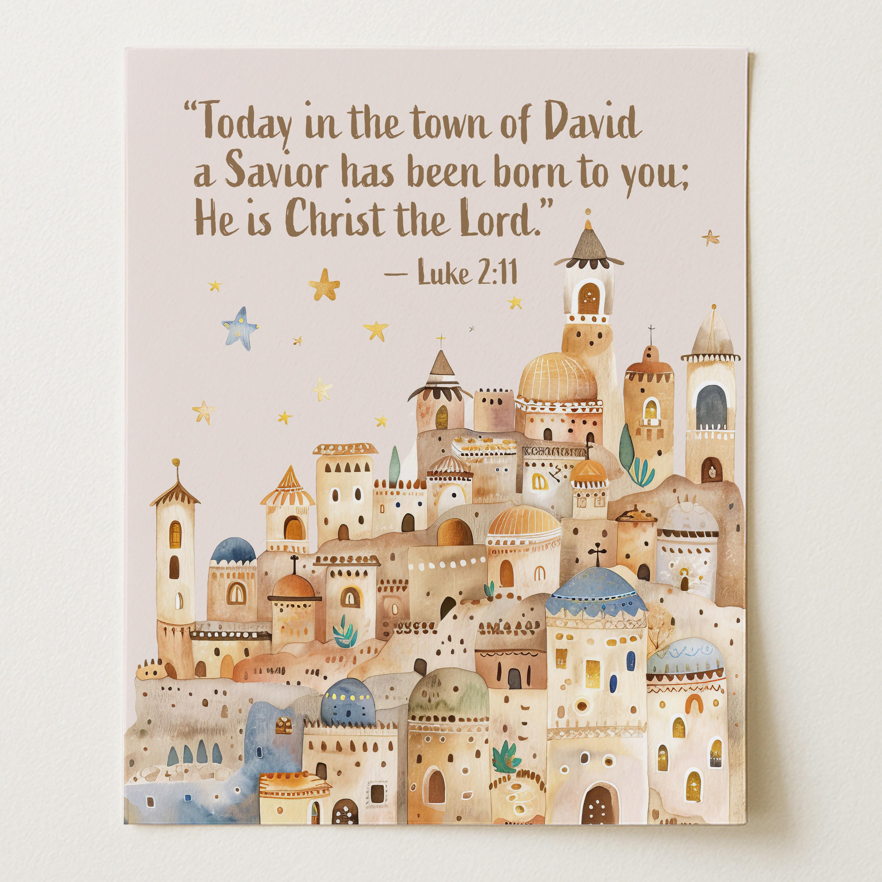 Religious Scripture Nursery Wall Art – 1 Thessalonians 5:17 (Unframed)