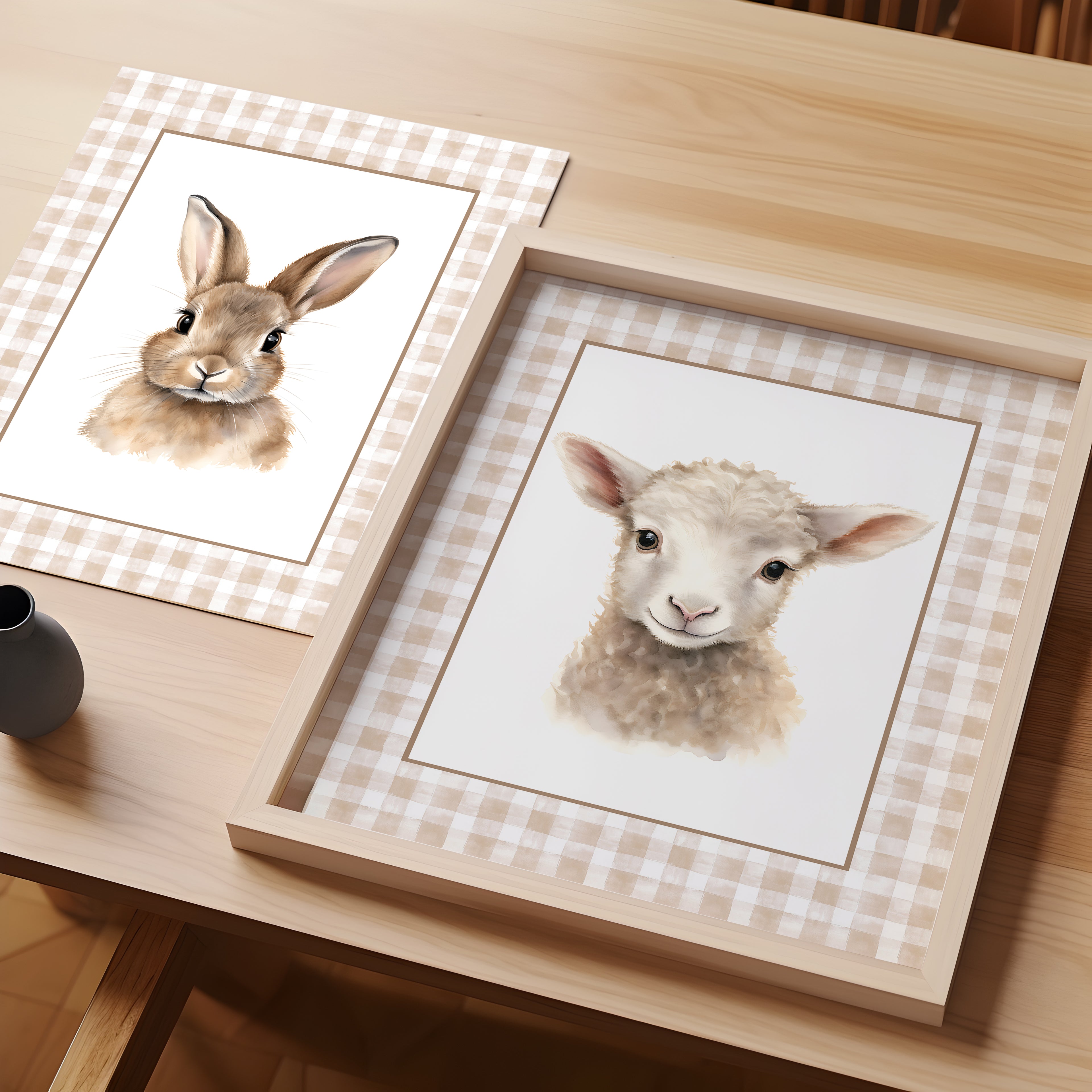Vintage Farm Animal Wall Art – Set of 6