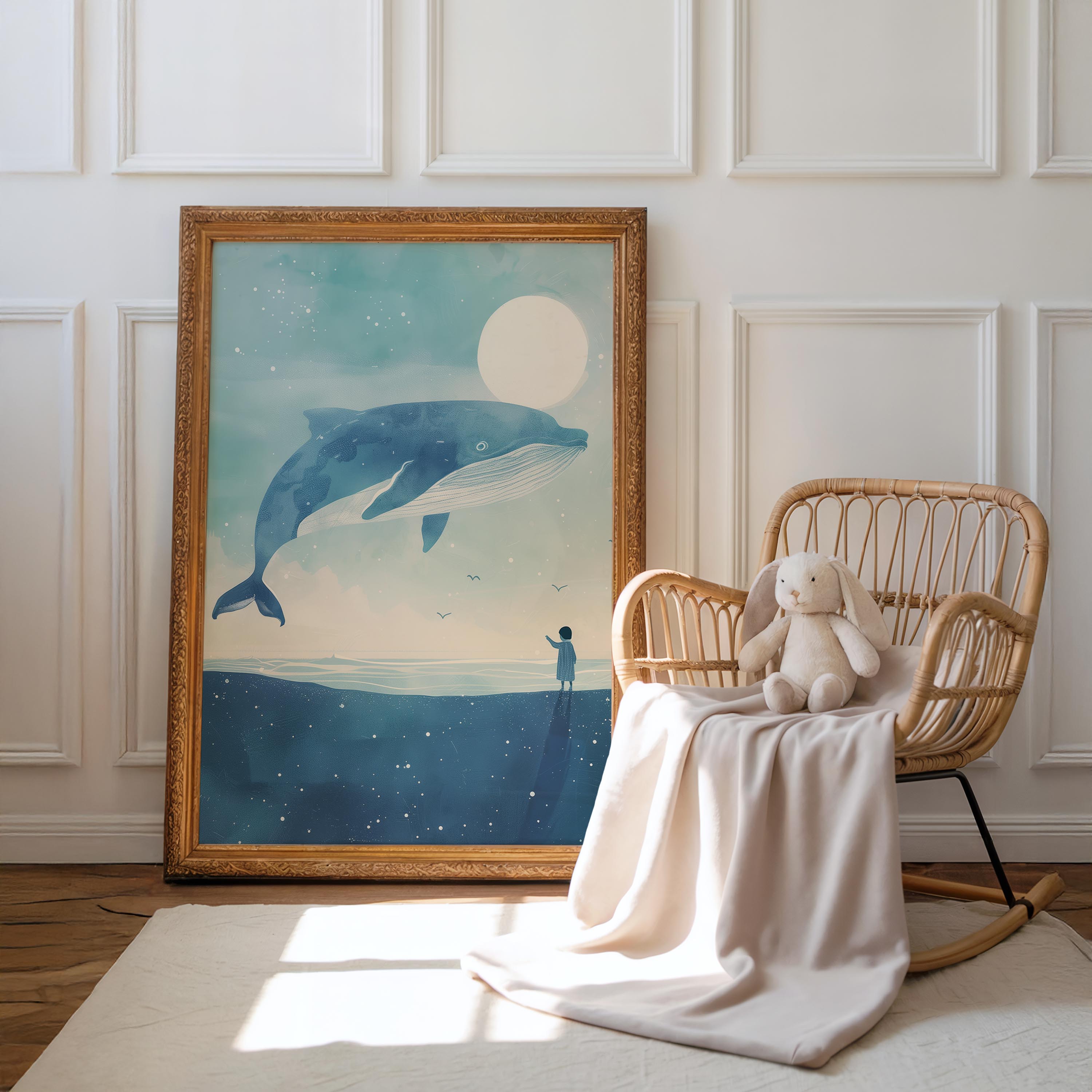 Sky Whale Wall Art