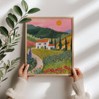 Sunlit Countryside Wall Art Print