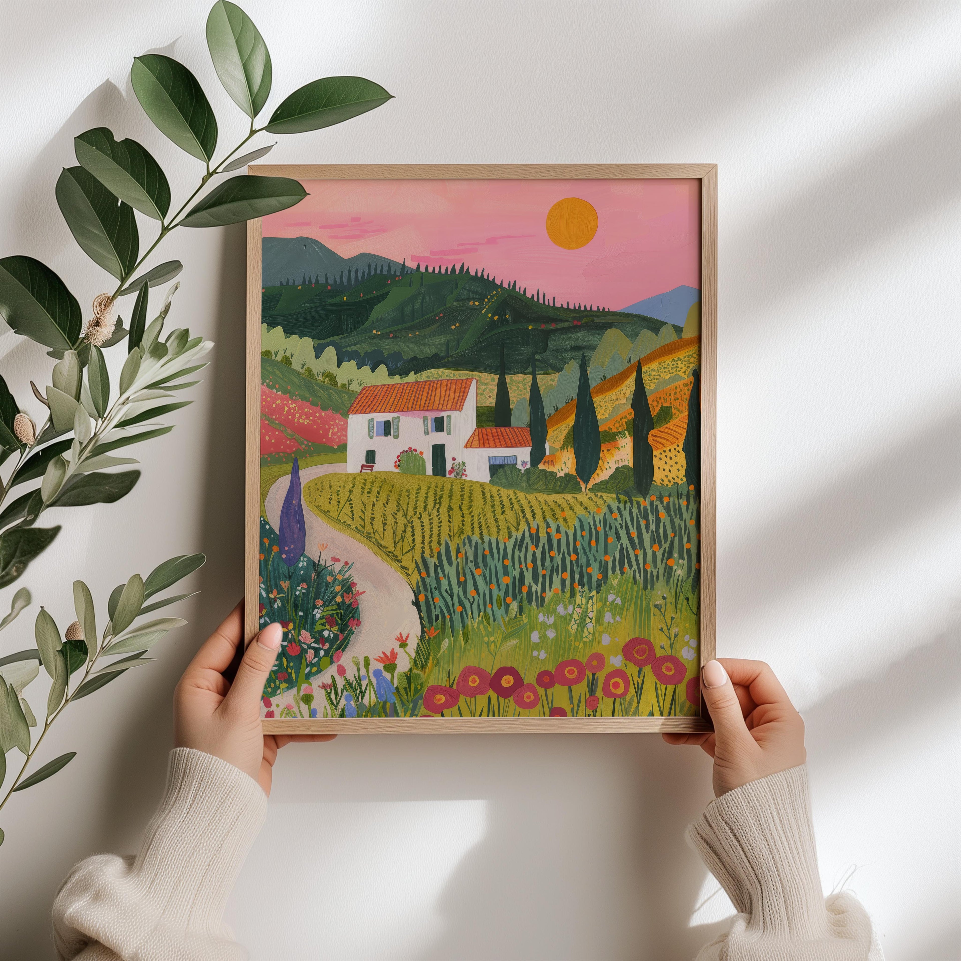 Sunlit Countryside Wall Art Print