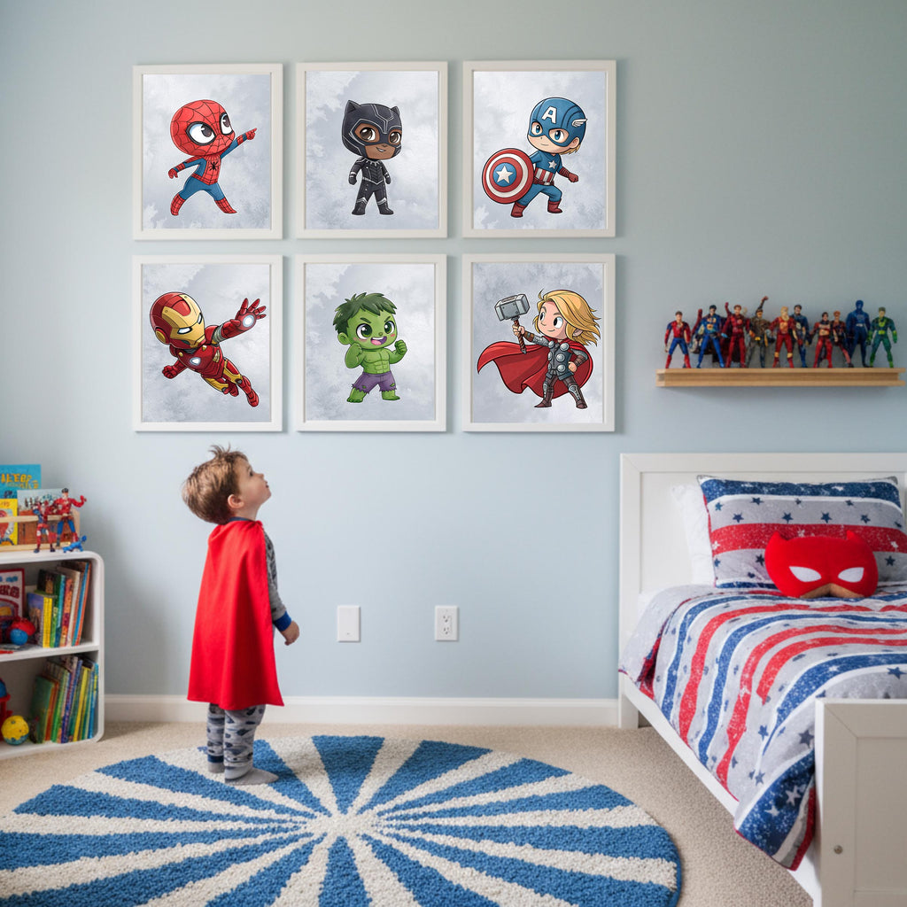 Superhero Favorites Wall Art - Set of 6