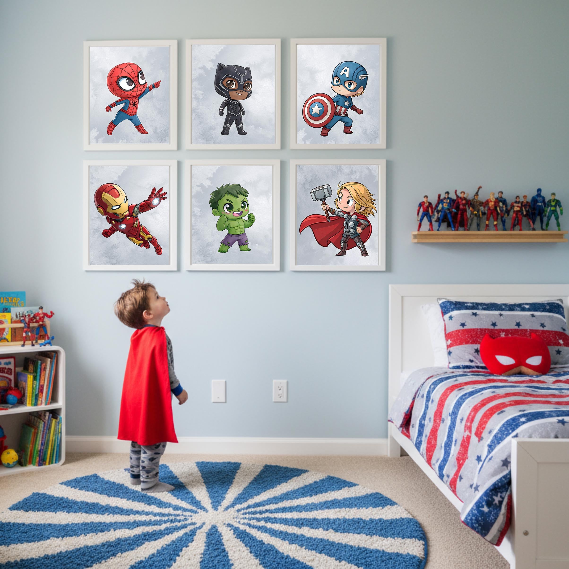 Superhero Favorites Wall Art - Set of 6