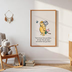 Classic Vintage Bear “Braver, Stronger, Smarter” Print (Unframed)