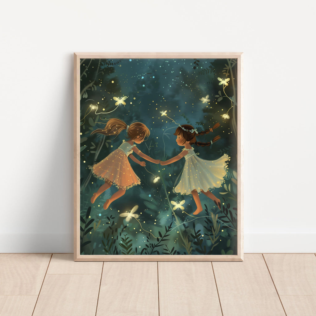 Whimsical Forest Sisters Wall Art Print