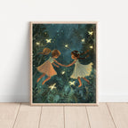 Whimsical Forest Sisters Wall Art Print