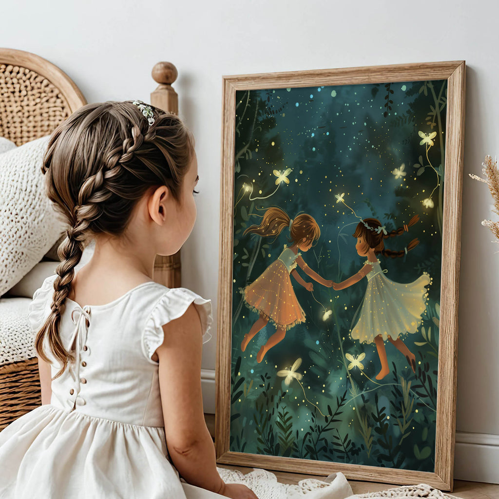 Whimsical Forest Sisters Wall Art Print