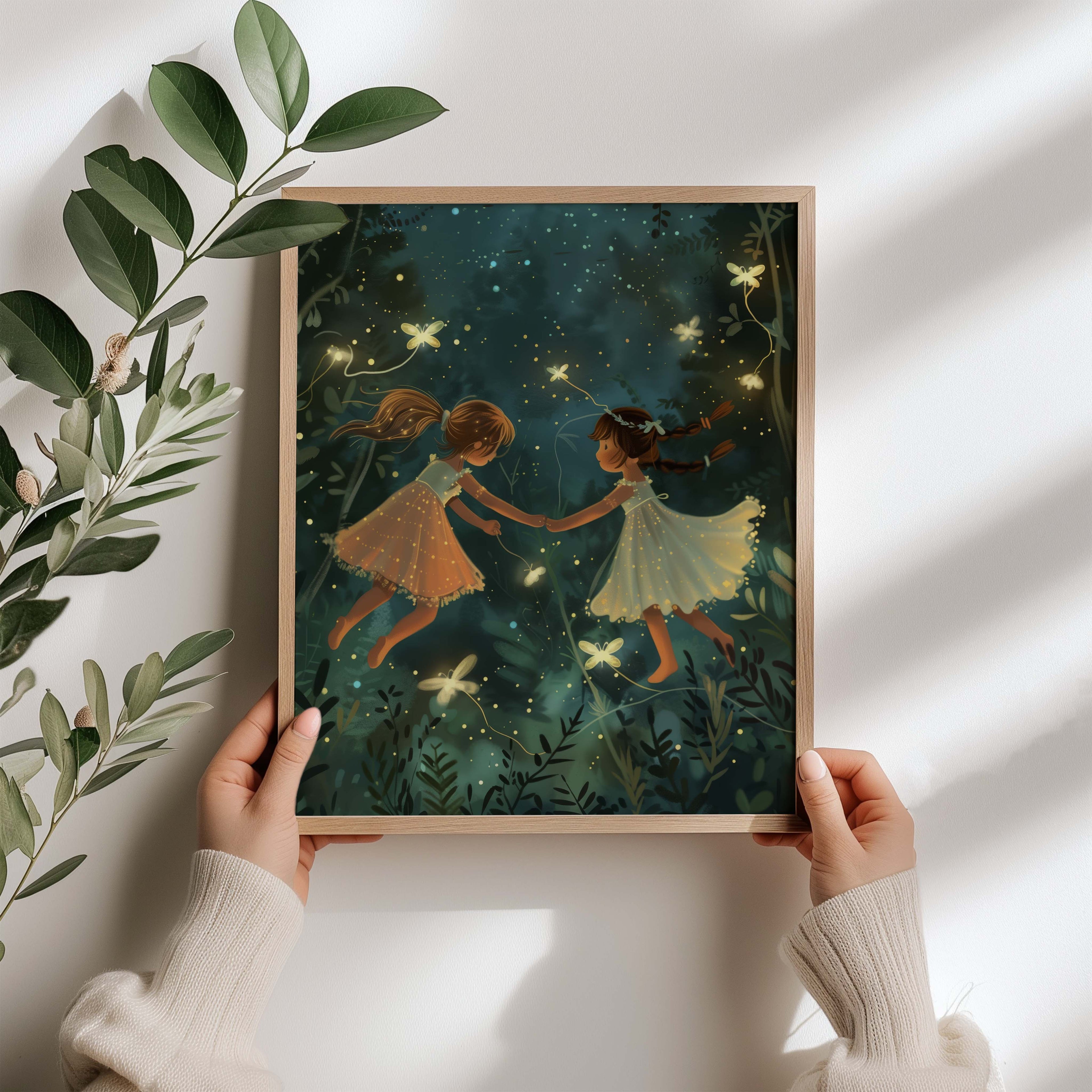 Whimsical Forest Sisters Wall Art Print