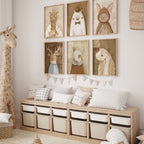 Whimsical Animal Wall Art – Set of 6