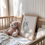 Whale & Seagull Nautical Nursery Wall Art