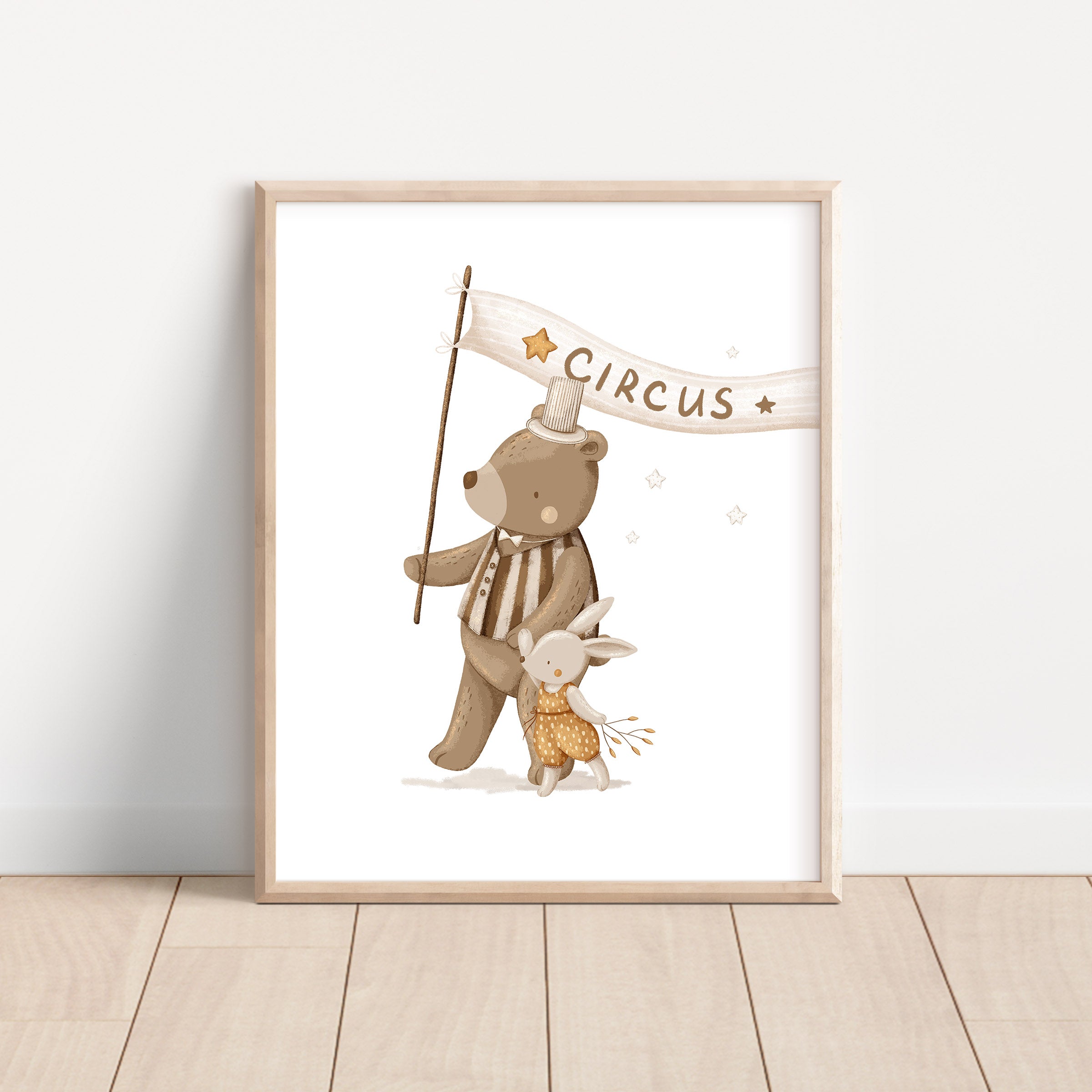Circus Whimsical Animals Wall Art – Set of 6